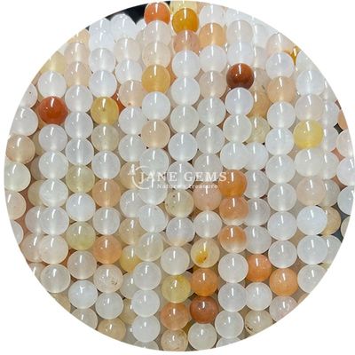 Natural Gemstone Beads Strand Round Crystal Stone Loose Beads For Jewelry Bracelet Making