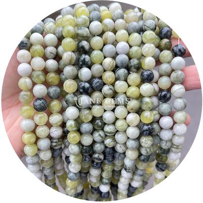 Mix Natural Gemstone Loose Beads Red Aventurine Green Jade For Crystal Crafts Making