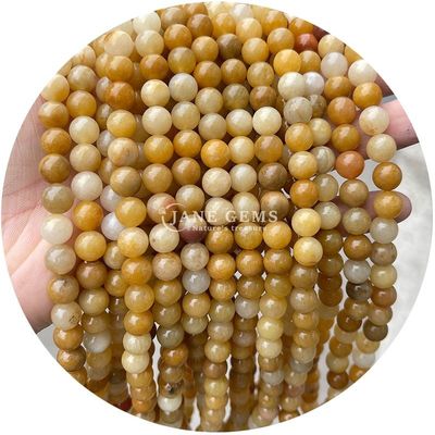 Natural Loose Stone Beads Strand Gemstone Pink Aventurine Round Smooth For DIY Jewelry Making