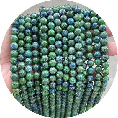 Natural Semi-Precious Gemstone Stone Ocean Jasper Dragon Blood  Loose Strand Beads For Jewelry Making