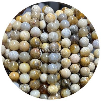 Natural Semi-Precious Gemstone Stone Ocean Jasper Dragon Blood  Loose Strand Beads For Jewelry Making