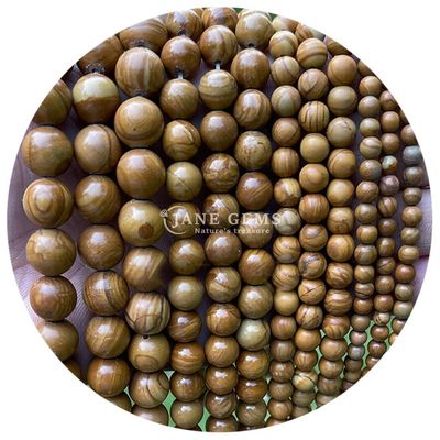 Handmade Crystal Jewelry DIY Crafts Round Red Jasper Beads for Bracelets Necklaces