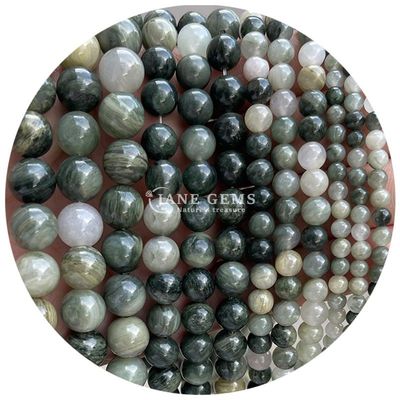 Natural Black Stripe Rhodochrosite Gemstone Beads for Jewelry Making DIY Bracelets