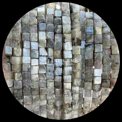 DIY Jewelry and Crystal Healing Natural Labradorite Blue Dot Loose Bead Strands in Different Sizes