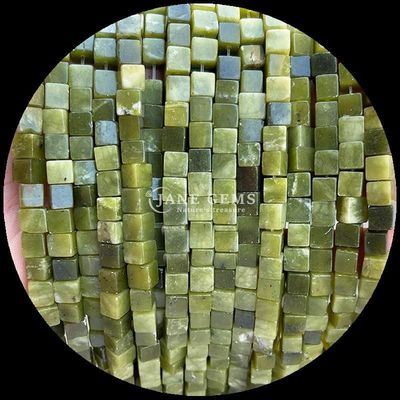 Natural Southern Jade Amazonite Square Shape Gemstone Bead Strands for DIY Jewelry and Healing Energy