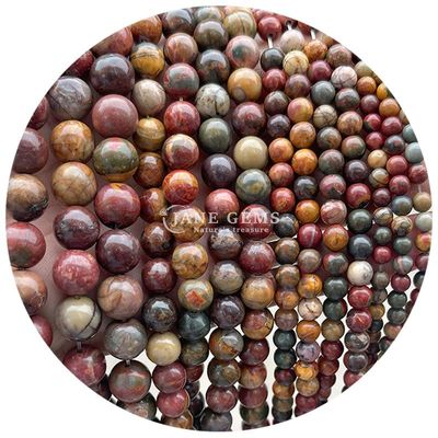 Natural Smooth Charm Gemstone Semi Precious Lapis Lazuli  Loose Stone Beads For Bracelet Jewelry Making