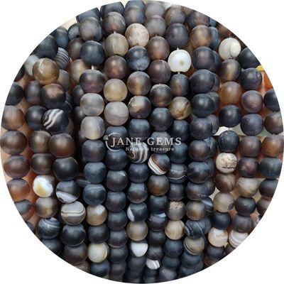 Frosted Agate Matte Loose Beads Handmade Semi-Finished Products For Birthday Gifts