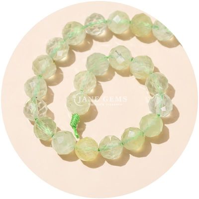 Crystal Faceted Round Bead Bracelet Semi-Finished DIY Jewelry Accessories Loose Beads