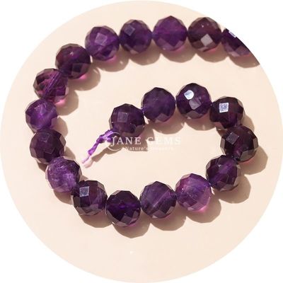 Crystal Faceted Round Bead Bracelet Semi-Finished DIY Jewelry Accessories Loose Beads