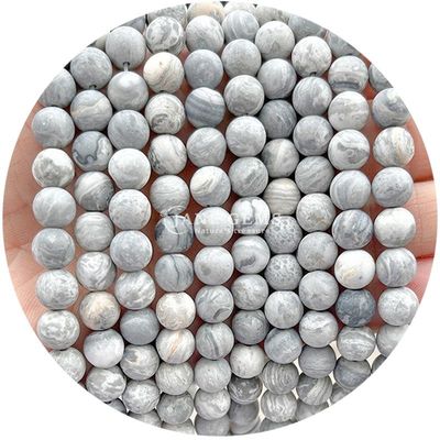 Frosted Healing Matte Round Beads Semi-Finished Products For DIY Gift Handmade Jewlery