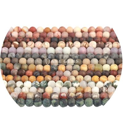 Frosted Healing Matte Round Beads Semi-Finished Products For DIY Gift Handmade Jewlery