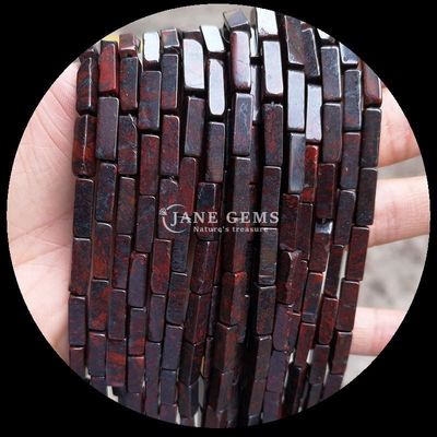 Natural Unakite Malachite Rectangle Square Shape Gemstone Bead Strands for DIY Jewelry