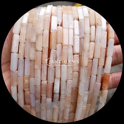 Rectangle Square Shape Gemstone Bead Strands Natural Yellow Jade Pink Aventurine