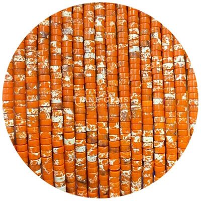 Polished Bulk Beads Blue Sodalite Orange Imperial Stone For Jewelry Or Crafts Making
