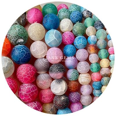 Mix Weathered Agate Green Weathered Agate Bulk Bead Strands For Jewelry Accessories