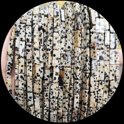 Natural Gemstone Bead Rectangle Shape Lemon Jade Howlite Loose Strands for DIY