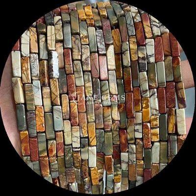 Rectangle Zebra Jasper Lapis Lazuli Gemstone Beads Loose Strands for Jewelry Making
