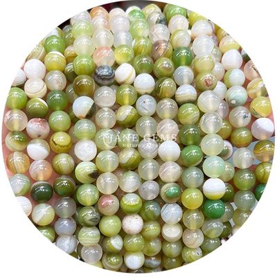 Colorful Loose Round Crystal Healing Gemstone Beads For Gift And Party Decoration