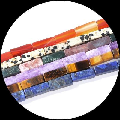 Polished Finish Rectangle Gems Bead Purple Chalcedony Map Jasper 4x13mm for DIY Jewelry