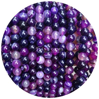 Round Shape Agate Beads Polished Smooth For Jewelry And Crafts Making