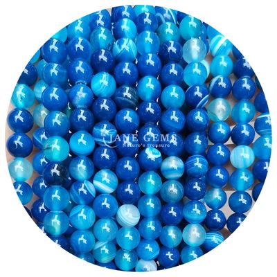 Round Shape Agate Beads Polished Smooth For Jewelry And Crafts Making