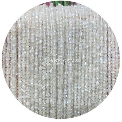 Customized Gems Bead White Moonstone Prehnite Purple Jade Loose Beads