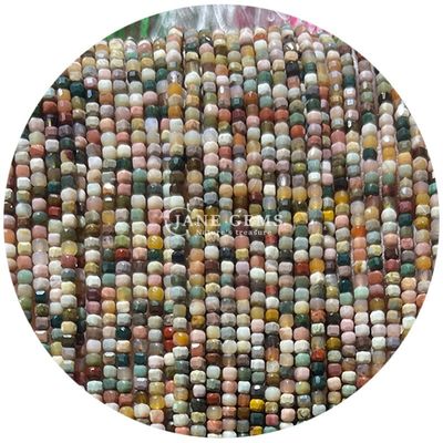 Customized Gems Bead White Moonstone Prehnite Purple Jade Loose Beads