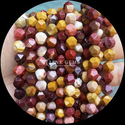 Multi-color Diamond Faceted Beads and Blue Sandstone Strands for DIY Jewelry Making