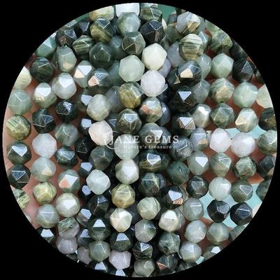 Faceted Multi Color Howlite Map Stone Loose Strand Gemstone Beads for DIY Jewelry