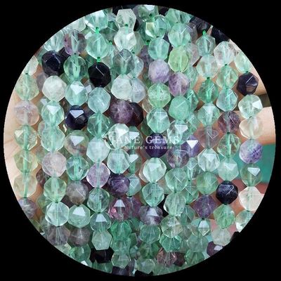 Elegant Faceted Natural Gemstone Beads Fluorite Lapis Lazuli Loose Strands for Jewelry Making