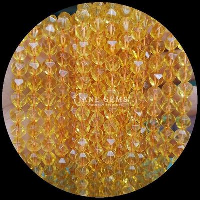 Faceted Natural Gemstone Beads in Vibrant Multicolor Watermelon Quartz Aquamarine Loose Strands Beads for DIY Jewelry