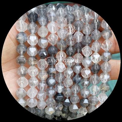 Faceted Natural Gemstone Beads in Vibrant Multicolor Watermelon Quartz Aquamarine Loose Strands Beads for DIY Jewelry