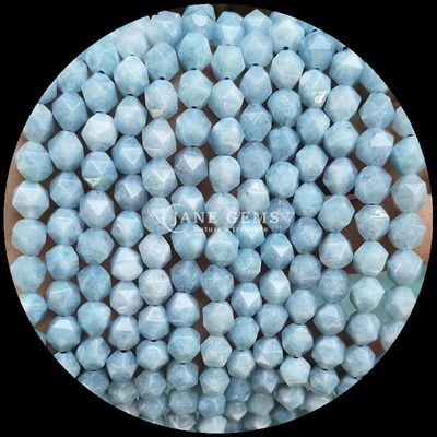 Faceted Natural Gemstone Beads in Vibrant Multicolor Watermelon Quartz Aquamarine Loose Strands Beads for DIY Jewelry