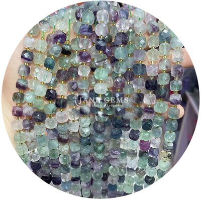 Polished Smooth Loose Beads Faceted Sugar Cube For DIY Crafts Jewelry Making Gems Bead