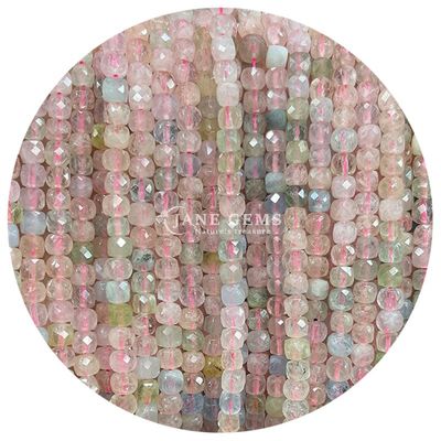 Polished Smooth Loose Beads Faceted Sugar Cube For DIY Crafts Jewelry Making Gems Bead