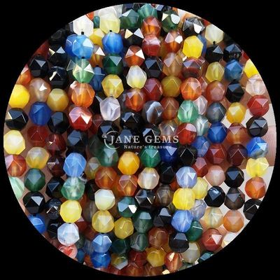 Dazzling Diamond Cut Multi Colored Gemstone Beads Clear Quartz Carnelian Loose Strands for Exquisite Jewelry Crafting