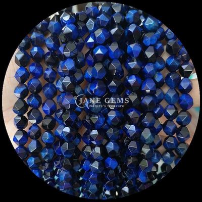 Gemstone Bead Diamonds Assorted Colors Dazzles DIY Jewelry 6mm 8mm 10mm Tourmaline Blue Tiger's Eye Loose Strands