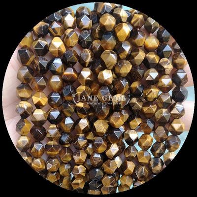 Gemstone Bead Diamonds Assorted Colors Dazzles DIY Jewelry 6mm 8mm 10mm Tourmaline Blue Tiger's Eye Loose Strands
