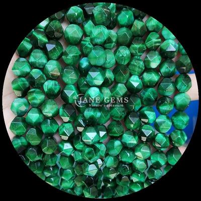 Multi color Healing Energy Faceted Delicate Stone Beads Green Tiger's Eye for Jewelry Making