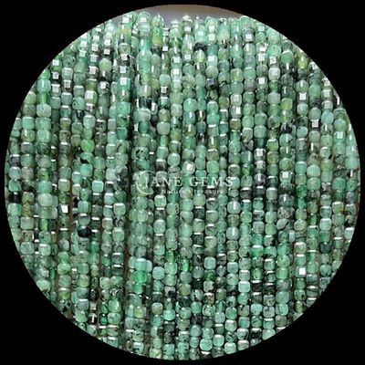 Customizable Cube Square Gemstone Beads Gold Rutilated Quartz Prehnite Loose Strands Beads For Jewelry Making