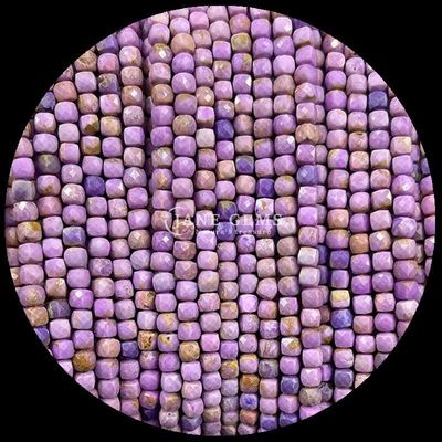 Assorted Cube Shape Natural Gemstone Beads Fluorite Morganite Loose Strands Beads for Jewelry Making