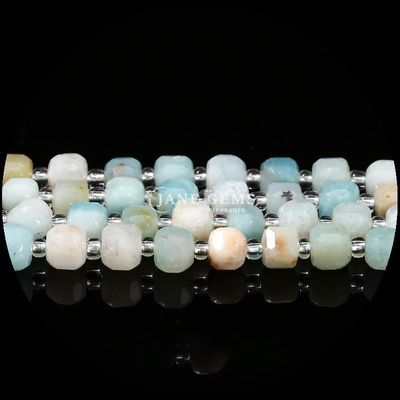 Natural Assorted Multicolor Gemstone Beads Cube Square Amethyst Loose Strands Beads for Jewelry DIY