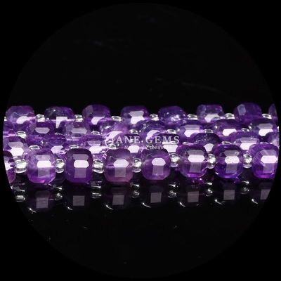 Natural Assorted Multicolor Gemstone Beads Cube Square Amethyst Loose Strands Beads for Jewelry DIY