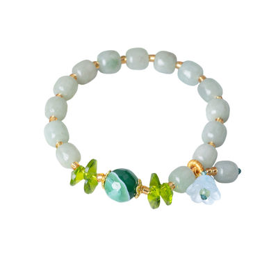 Natural Jade Beaded Bracelet Health Beauty And Harmony Jane Gems For Gift DIY Handmade Jewelry