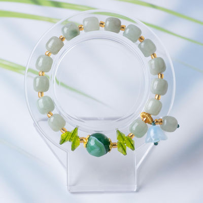 Natural Jade Beaded Bracelet Health Beauty And Harmony Jane Gems For Gift DIY Handmade Jewelry