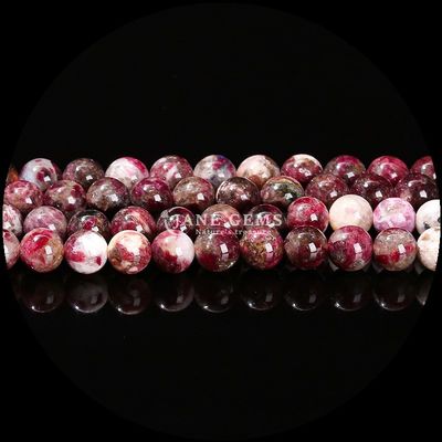 Assorted Various Round Shape Silver Obsidian Sunstone Natural Polished Stone Bead
