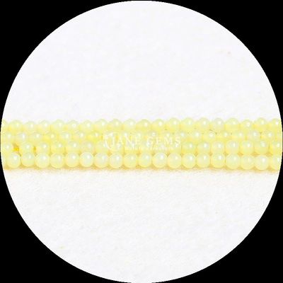 Vivid Round Multi Color DIY Jewelry Mini Loose Tourmaline Yellow Jade Loose Strands Beads