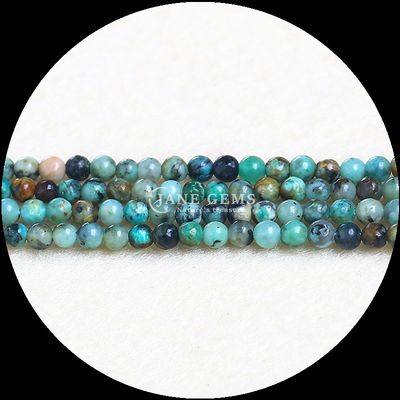 Natural Multi Color Round Gemstone Beads African Turquoise Green Dot For Bracelets Necklaces Earrings DIY Jewelry Making
