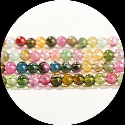 Natural Gemstone Beads Multi-color Pink Aventurine Sunstone Loose Bead Strands