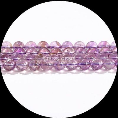 Round Gemstone Fire Quartz Smoky Quartz Bead Strands in Assorted Colors for DIY Jewelry Crafting